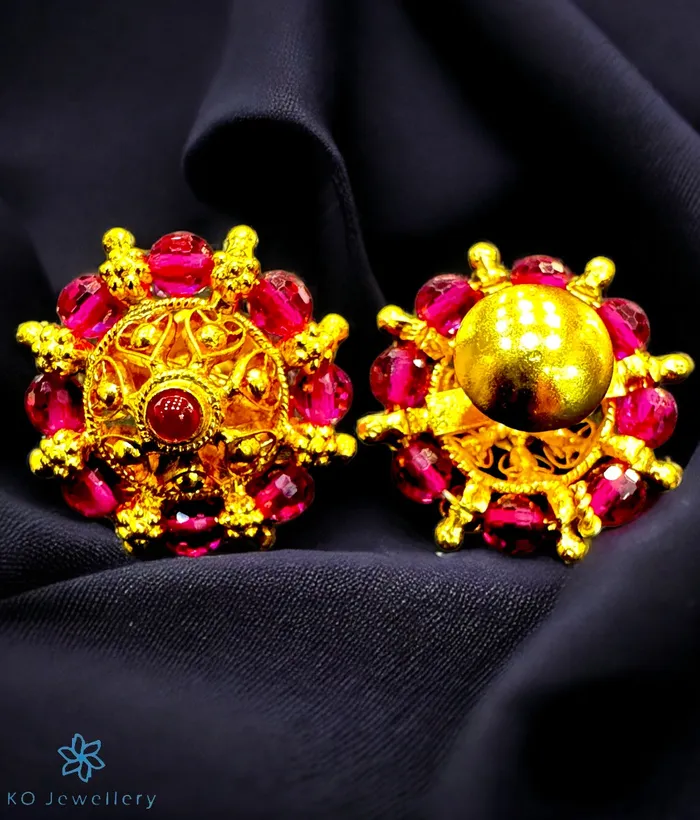 Silversmith Earrings The Lakshita Silver Earstuds pink