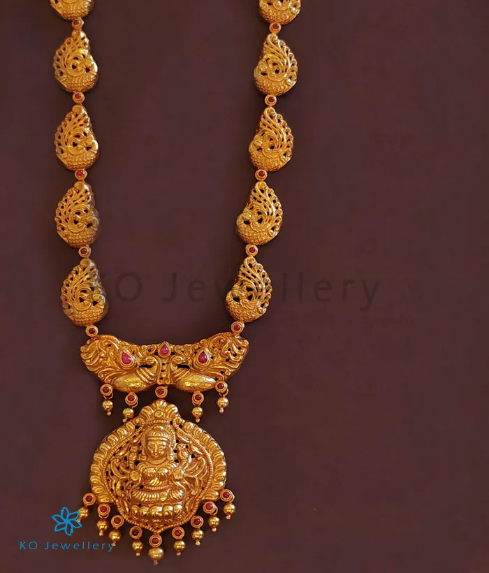 Silversmith Necklaces The Anisha Silver Lakshmi Nakkasi Necklace