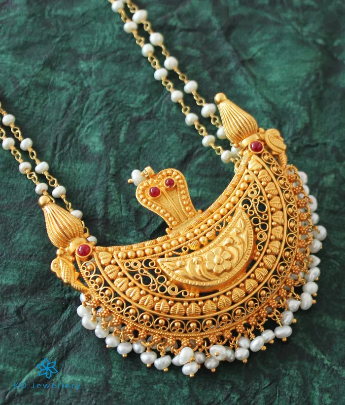 Silversmith Necklaces The Viloma Kokkethathi Silver Pearl Necklace