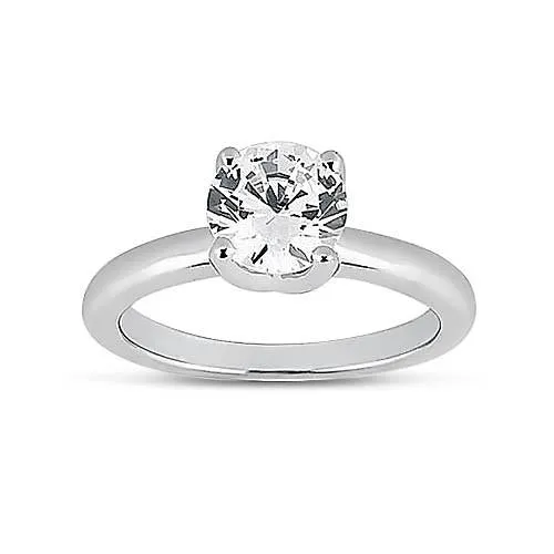 Solitaire Engagement Ring 150 Carats Round Natural Earth Mined Diamond White Gold 14K GB Rings Solitaire Engagement Ring 150 Carats Round Natural Earth Mined Diamond White Gold 14K GB Rings