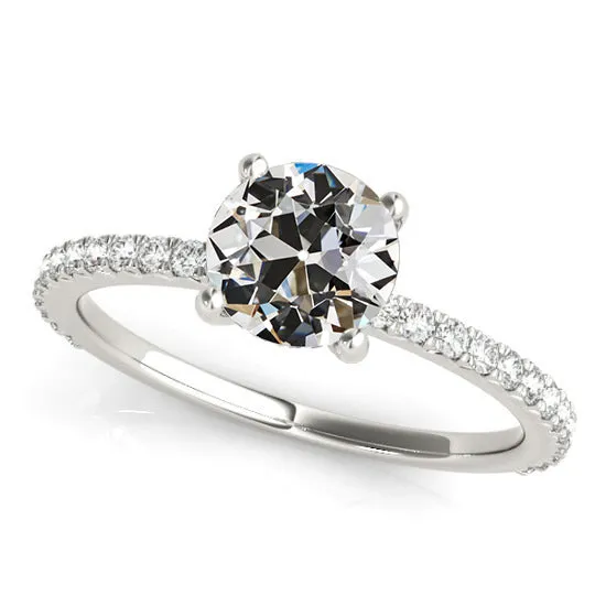 Solitaire Ring With Accents Old Mine Cut Natural Earth Mined Diamond 375 Carats Pave Set HarryChadEntcom Rings Solitaire Ring With Accents Old Mine Cut Natural Earth Mined Diamond 375 Carats Pave Set HarryChadEntcom Rings