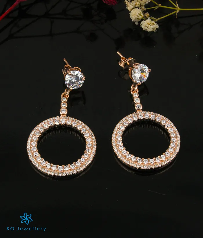 The Isadore Silver RoseGold Earrings Imported Earrings