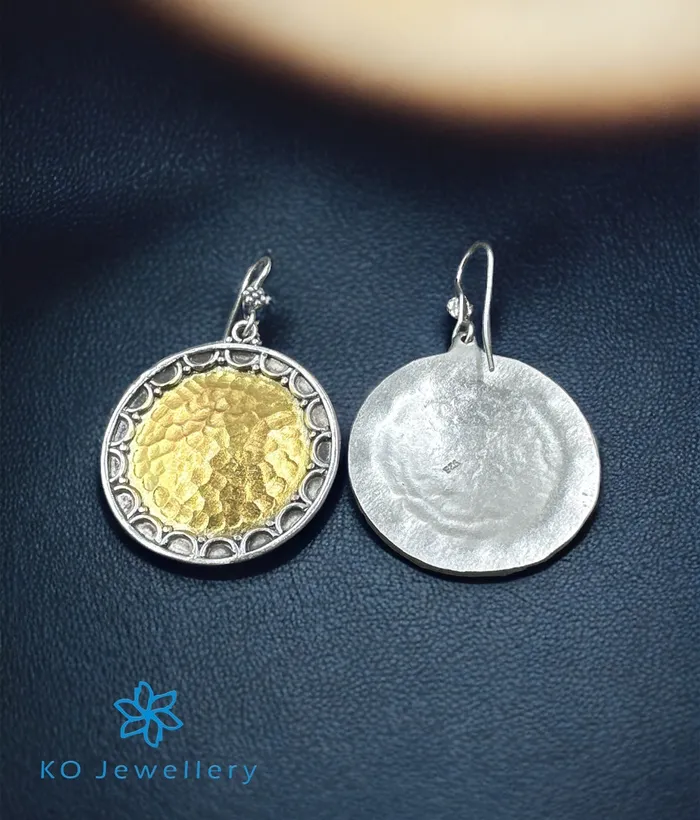 The Zaida Silver Two Tone Earrings Jaipur Earrings