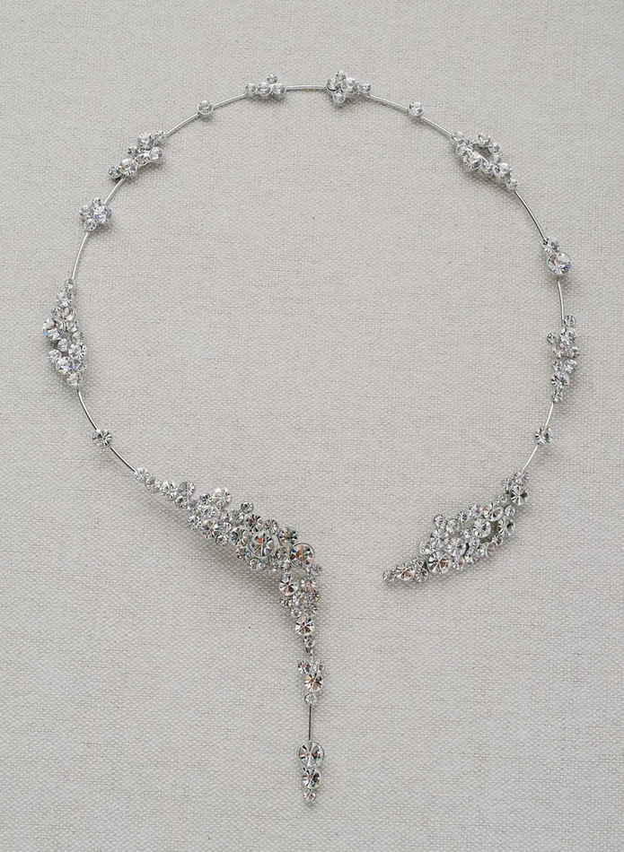 twigs honey Champagne bubbles crystal necklace Style 2419 Necklaces