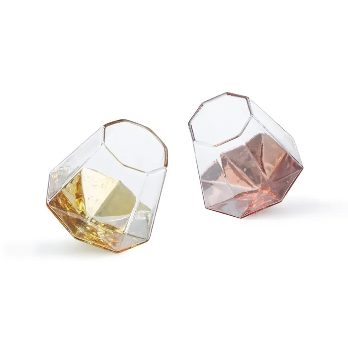 Twos Company PreStyled Sets Twos Company Diamond Glass Assorted 2 Colors Gold And Rose Gold Twos Company PreStyled Sets Twos Company Diamond Glass Assorted 2 Colors Gold And Rose Gold
