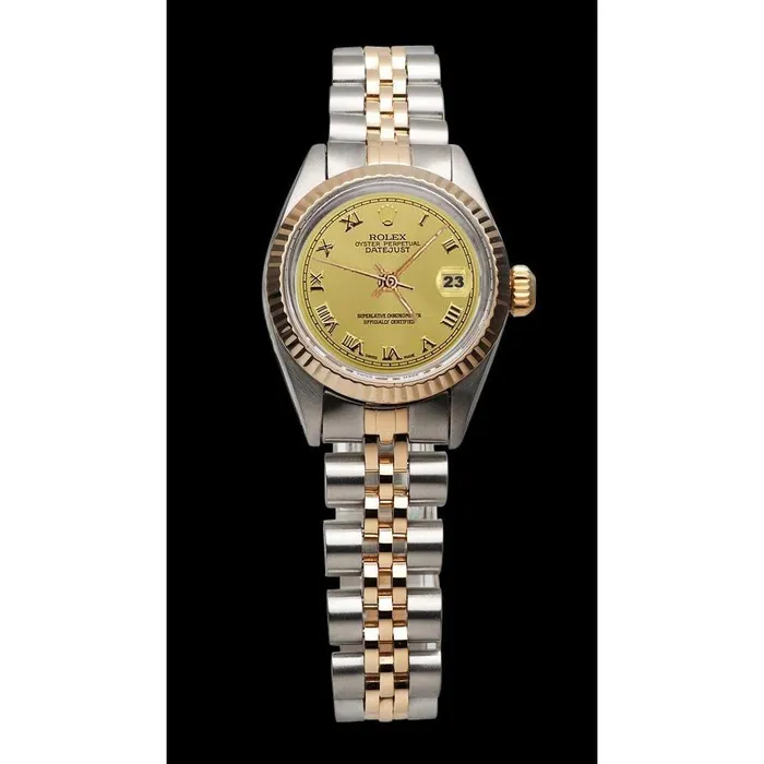 Watches Yellow Gold Ss Jubilee Rolex Date Just Dial Ladies Watch GB