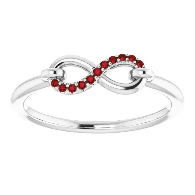 Wedding Infinity Band 025 Carats Burma Ruby Jewelry GB Rings Wedding Infinity Band 025 Carats Burma Ruby Jewelry GB Rings