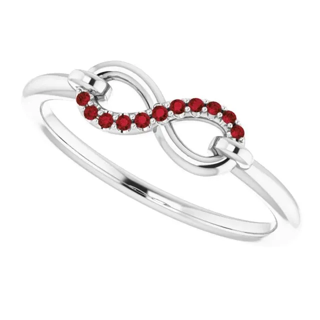 Wedding Infinity Band 025 Carats Burma Ruby Jewelry GB Rings Wedding Infinity Band 025 Carats Burma Ruby Jewelry GB Rings