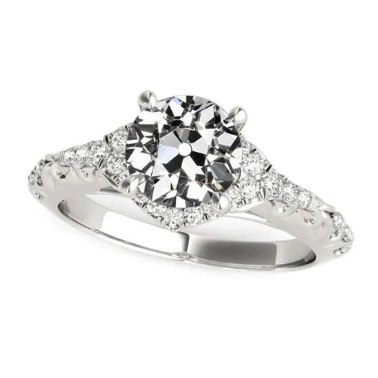 Womens Old Mine Cut Genuine Natural Earth Mined Diamond Ring With Accents 375 Carats Jewelry HarryChadEntcom Rings Womens Old Mine Cut Genuine Natural Earth Mined Diamond Ring With Accents 375 Carats Jewelry HarryChadEntcom Rings