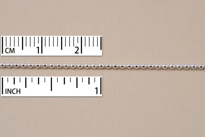 WS Sterling Silver Ball Chain 15mm 20 Rings