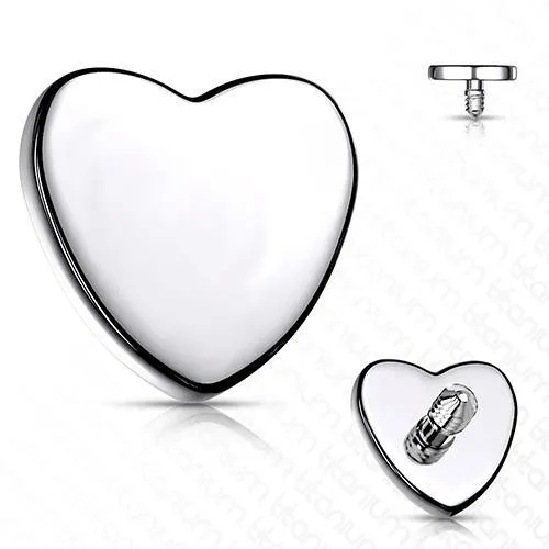 14g Heart Titanium End Tulsa Body Jewelry Necklaces