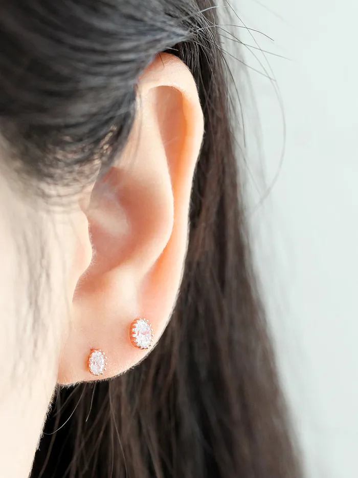 14K gold Round Cubic cartilage earring 20g MinimalBijoux Earrings