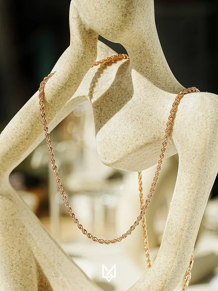 14K Rope Chain Necklace MinimalBijoux Necklaces