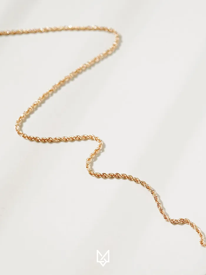 14K Rope Chain Necklace MinimalBijoux Necklaces