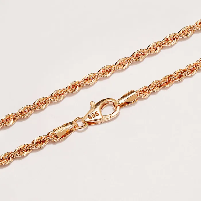 14K Rope Chain Necklace MinimalBijoux Necklaces