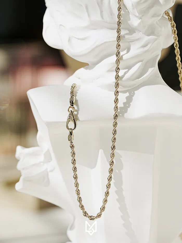 14K Rope Chain Necklace MinimalBijoux Necklaces
