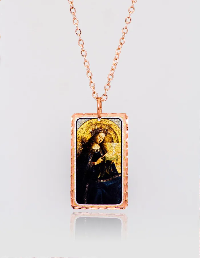 artuckycom Necklaces Jan van Eyck The Virgin Mary Necklace