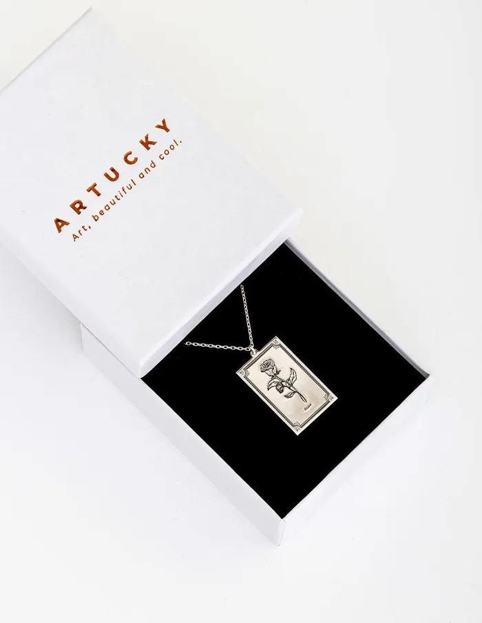 artuckycom Necklaces June Birth Flower Necklace Rose