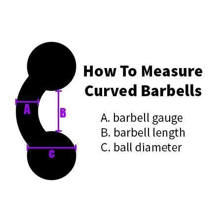 Bracelets 16g Stainless Curved Barbell by Body Circle Designs Body Circle Designs