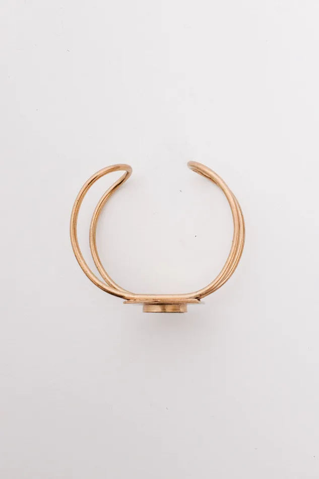 Bracelets collectionno2 VINTAGE GOLD BRACELET WITH GREY STONE