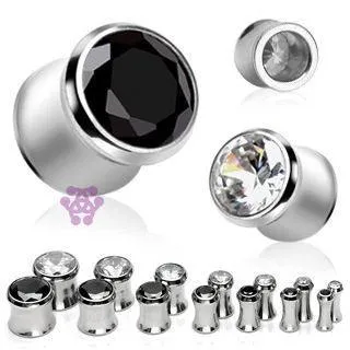 Bracelets Tulsa Body Jewelry CZ Gem Stainless Plugs