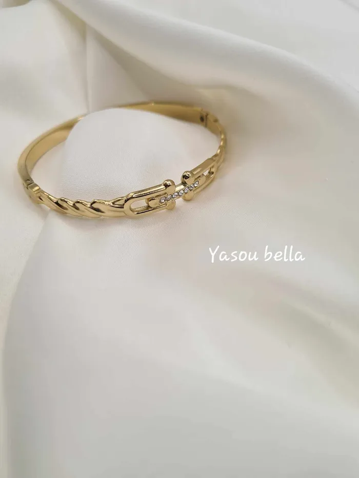 Bracelets Yasou Jewelry Bracelet Maillon Prestige Strass d 6 cm