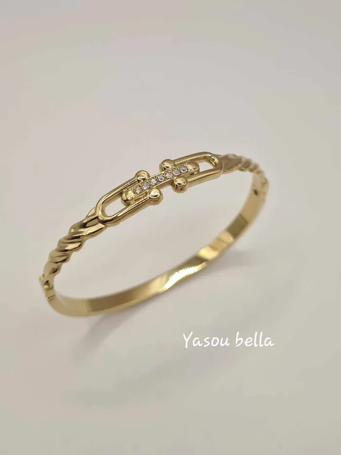 Bracelets Yasou Jewelry Bracelet Maillon Prestige Strass d 6 cm