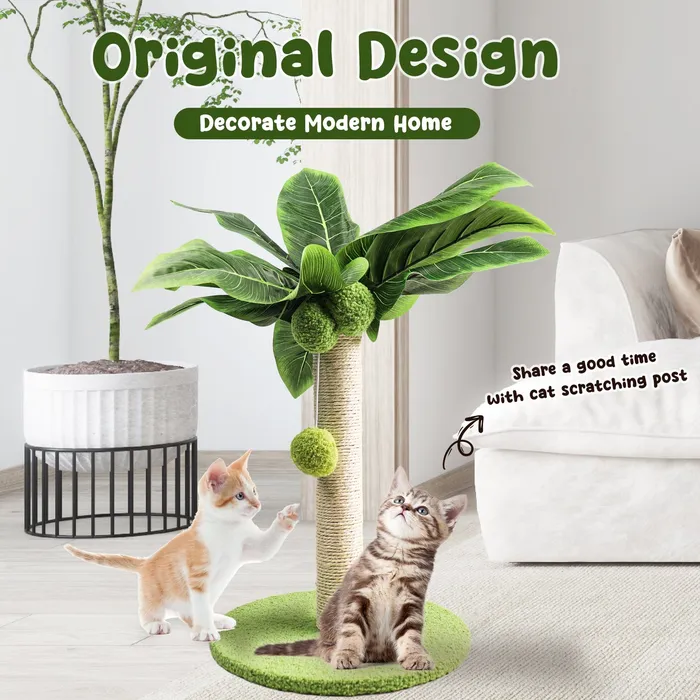Cute Cat Scratching Post Tree CatCurio Pet Store Necklaces