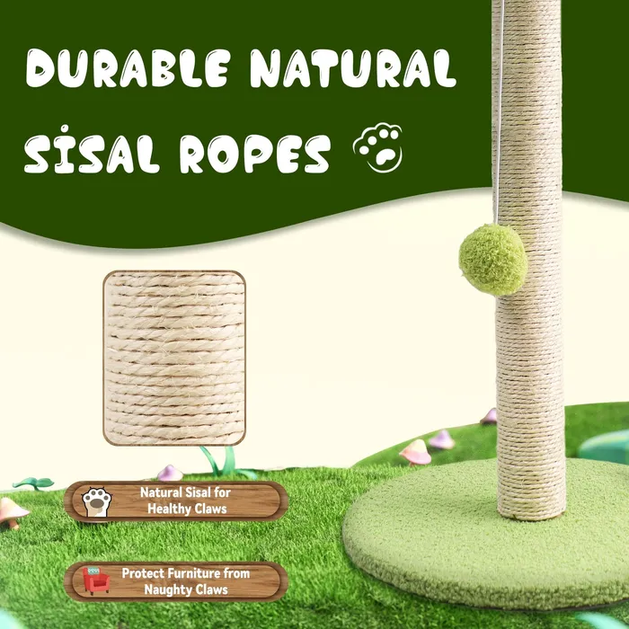 Cute Cat Scratching Post Tree CatCurio Pet Store Necklaces