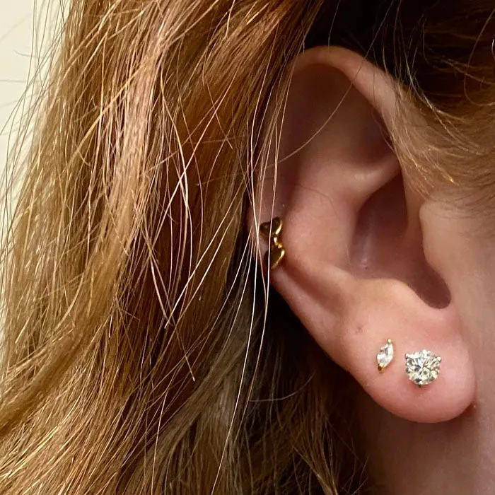 Earrings 14K White Gold Diamond Stud Earrings 80 Carat vendorunknown