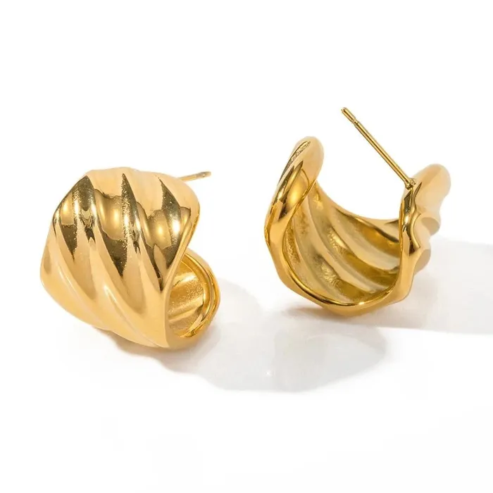 Earrings Mabel Love Co Aurora C Hoop Earrings