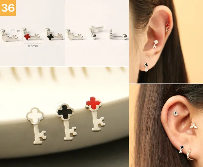 Earrings MinimalBijoux 925 Silver Simple Daily cartilage earring 20g