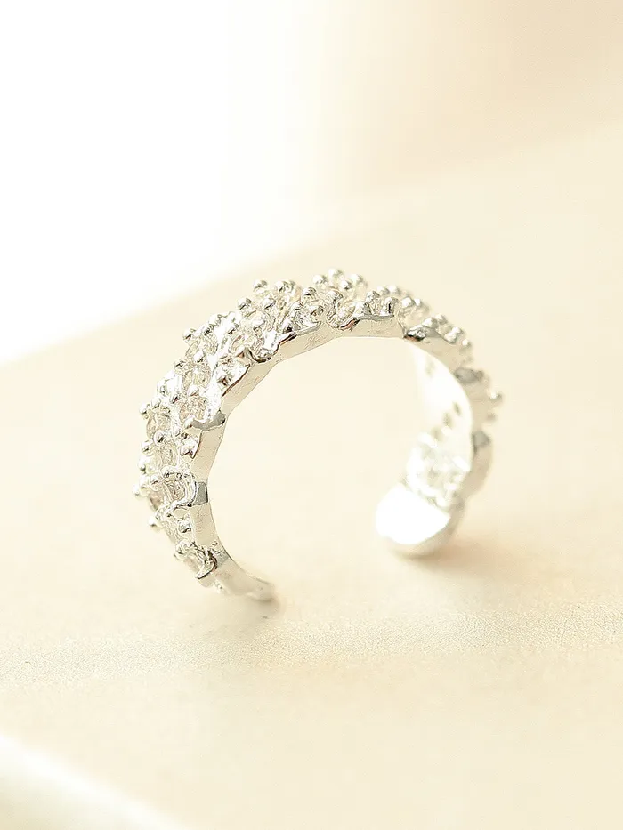 Earrings MinimalBijoux 925 Silver Twist Cubic Ear Cuff