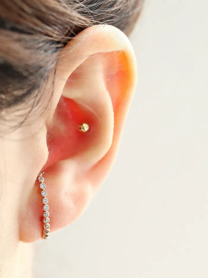 Earrings MinimalBijoux Point CZ Ear cuff earring
