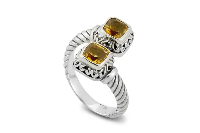 Guntur Ring Citrine Samuel B Rings