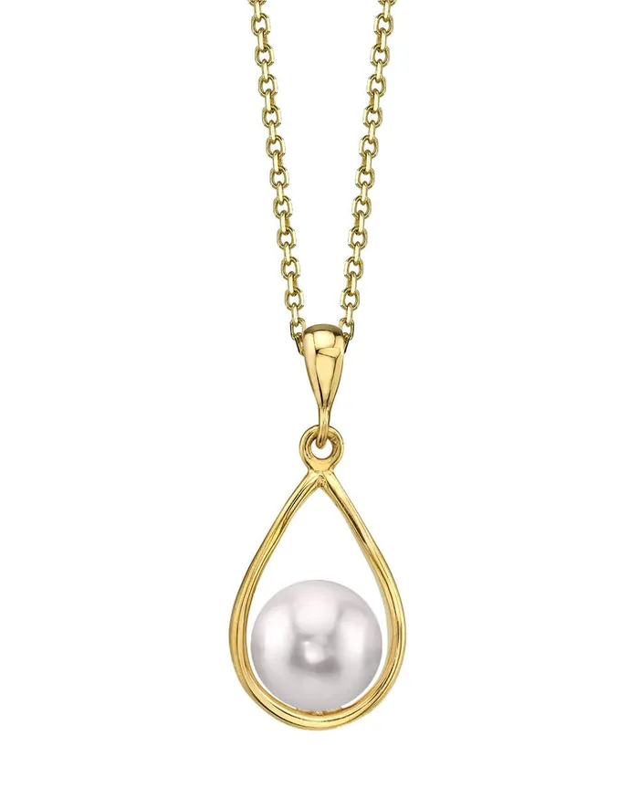 Japanese Akoya Pearl Darling Pendant SPT Necklaces
