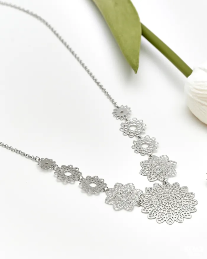 KOAY Silver Store Necklaces Tex Necklace