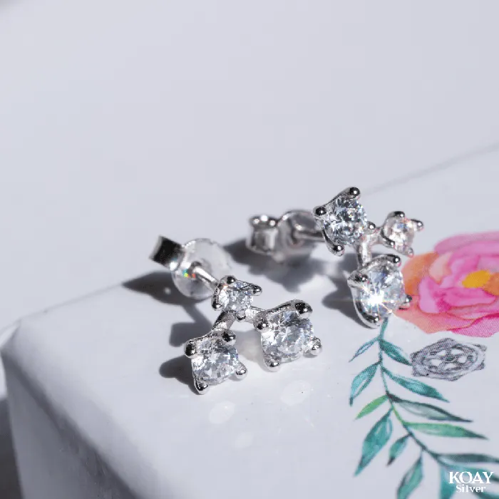 KOAY Silver Store Zircon 051 Earring Earrings