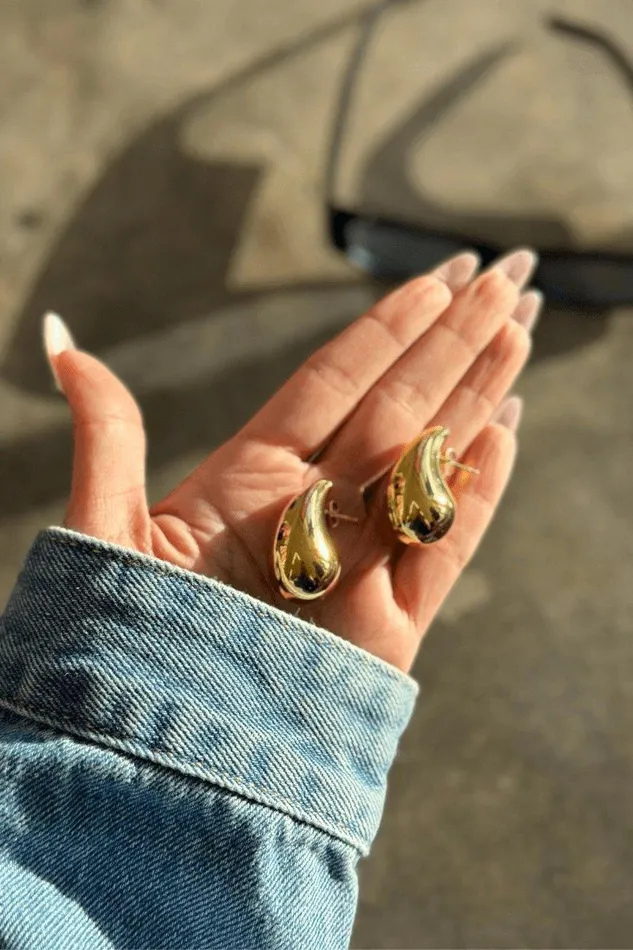 Mabel Love Boutique Chunky Pear Earrings Earrings
