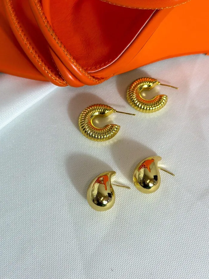 Mabel Love Boutique Chunky Pear Earrings Earrings