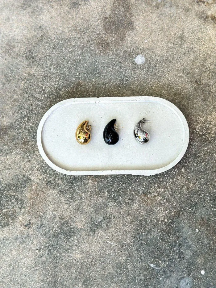 Mabel Love Boutique Chunky Pear Earrings Earrings