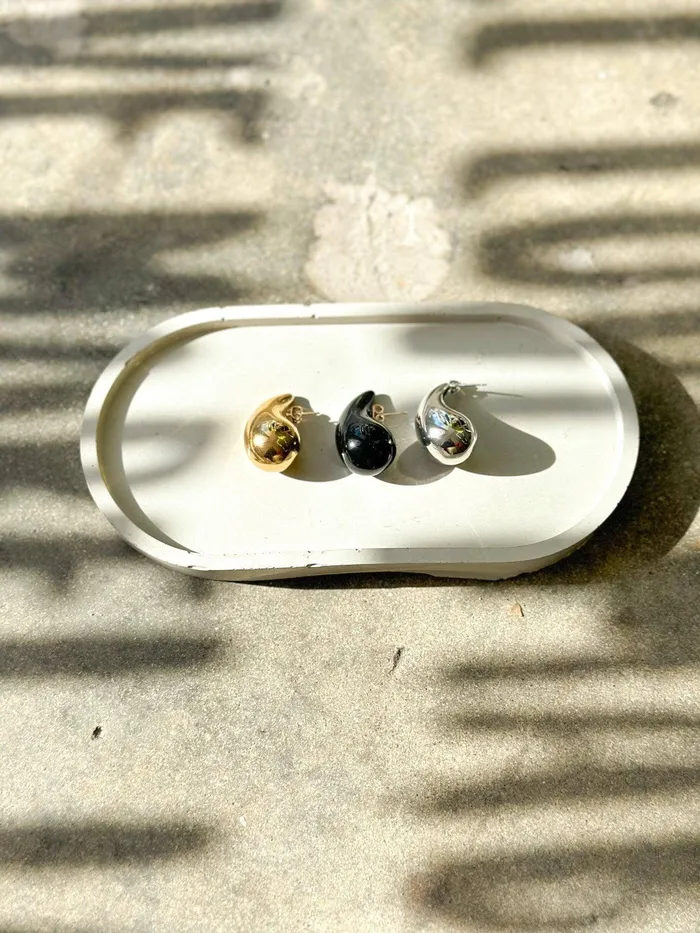 Mabel Love Boutique Chunky Pear Earrings Earrings