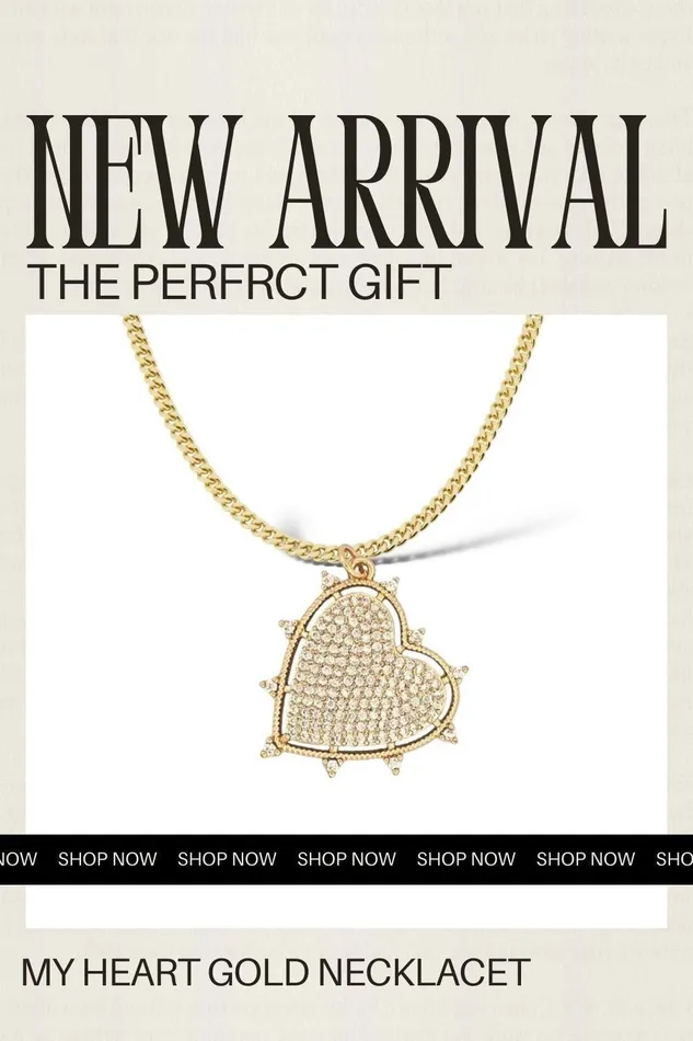 Mabel Love Boutique Necklaces My Heart Gold Necklace