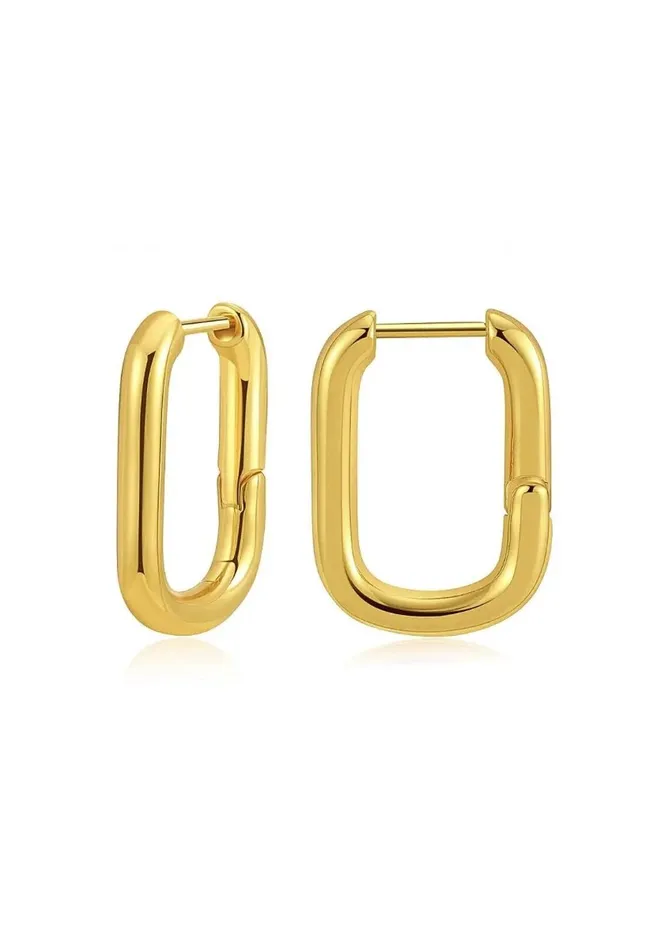 Mabel Love Boutique PreStyled Sets Gold Square Hoops