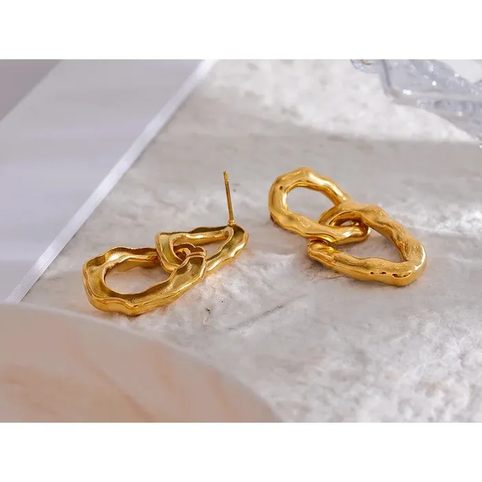 Mabel Love Co Earrings Double Drop Earrings