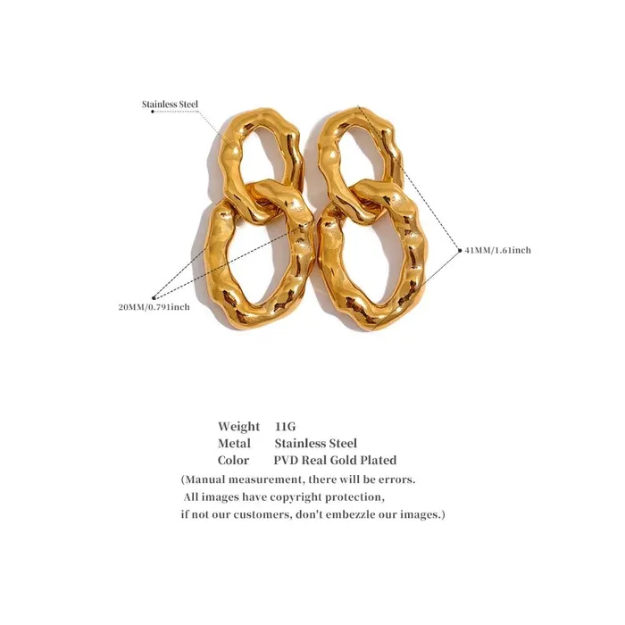 Mabel Love Co Earrings Double Drop Earrings