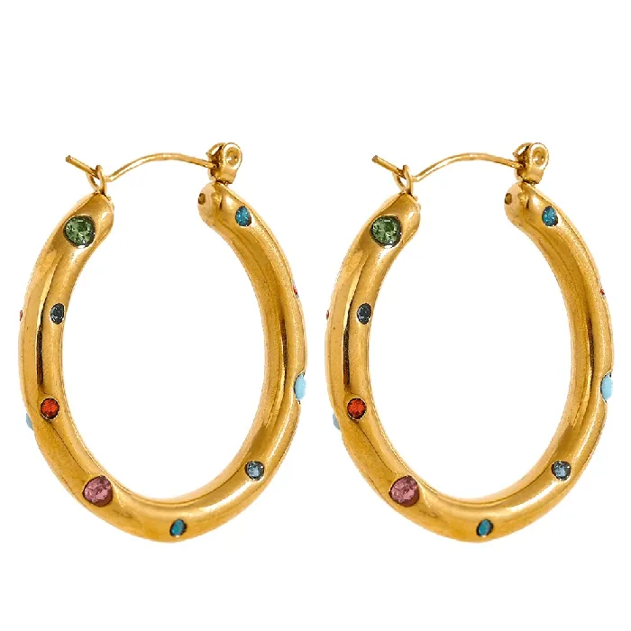 Mabel Love Co Earrings Kaleidoscope Bliss Hoop Earrings