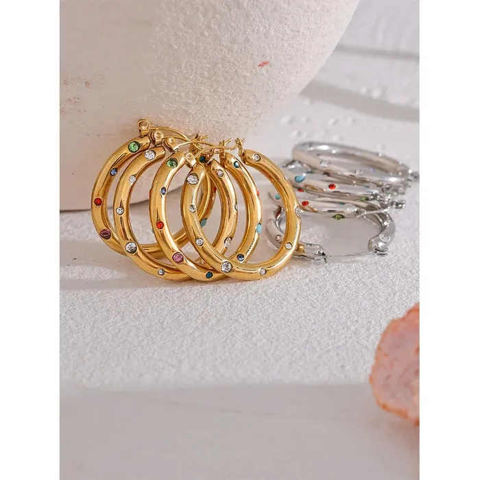 Mabel Love Co Earrings Kaleidoscope Bliss Hoop Earrings