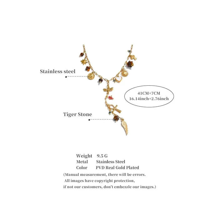 Mabel Love Co Necklaces Lariat Charm Necklace