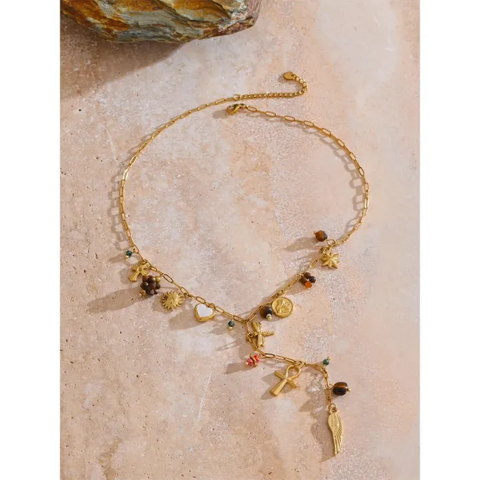 Mabel Love Co Necklaces Lariat Charm Necklace